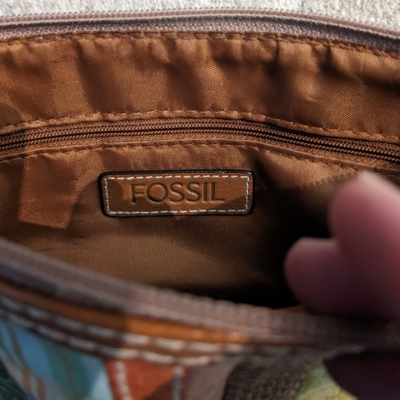Fossil Fabric and Vinyl Handbag - Picture 3 of 4